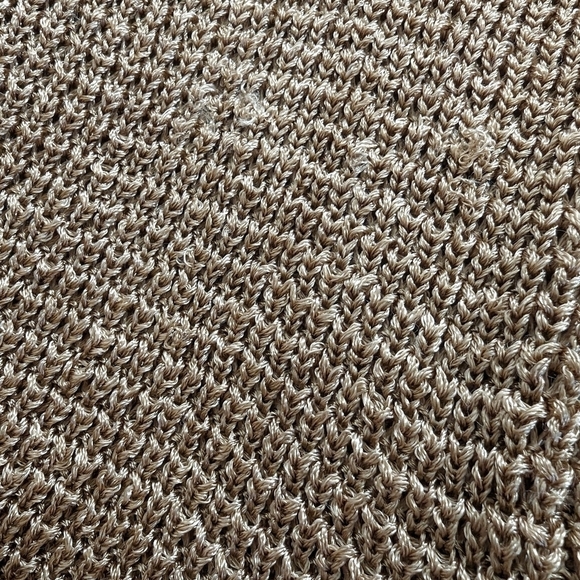Eileen Fisher gold knit top sz L - Picture 9 of 9